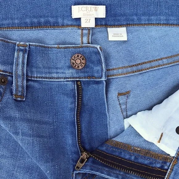 J. Crew Stretch Light Blue Denim Skinny Jean Size 27 - Picture 3 of 7